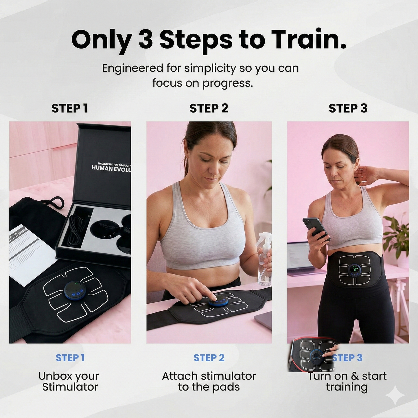 Fit Mama™ Hands-Free EMS Abs Trainer
